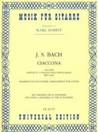 Chaconne BWV1004(Scheit) available at Guitar Notes.