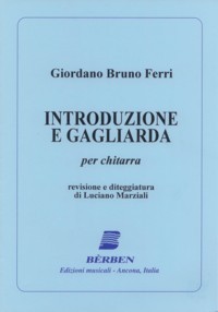 Introduzione e Gagliarda(Marziali) available at Guitar Notes.