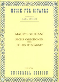 Variations on Folies d'Espagne, op.45(Scheit) available at Guitar Notes.