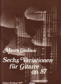 Six Variations, op.87(Meunier) available at Guitar Notes.