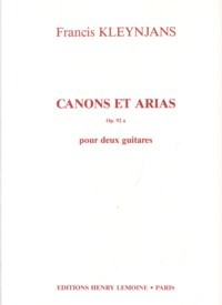 Canons et Arias, op.92a available at Guitar Notes.